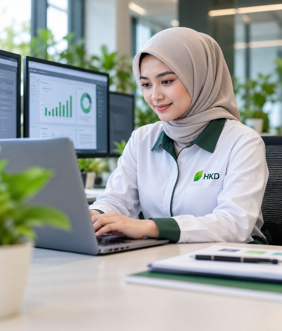 Profesional menggunakan teknologi informasi dalam lingkungan kerja modern